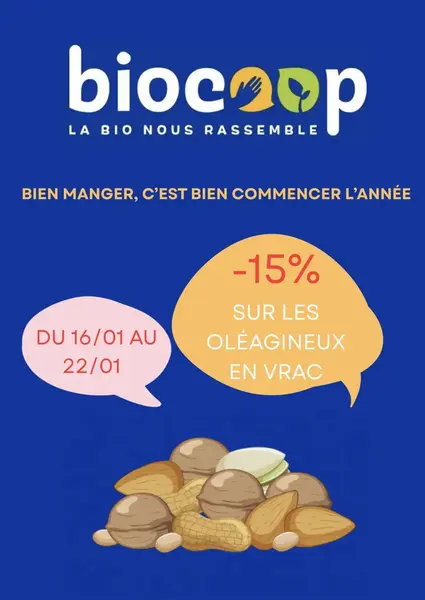 Promo -15% sur les oléagineaux